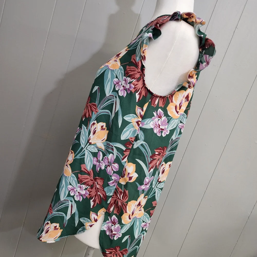 Loft Floral Print Blouse Tank Top - Picture 5 of 13